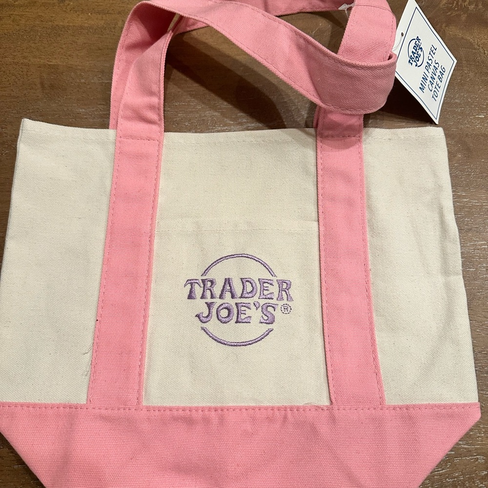 Pink and Cream Tote Bag